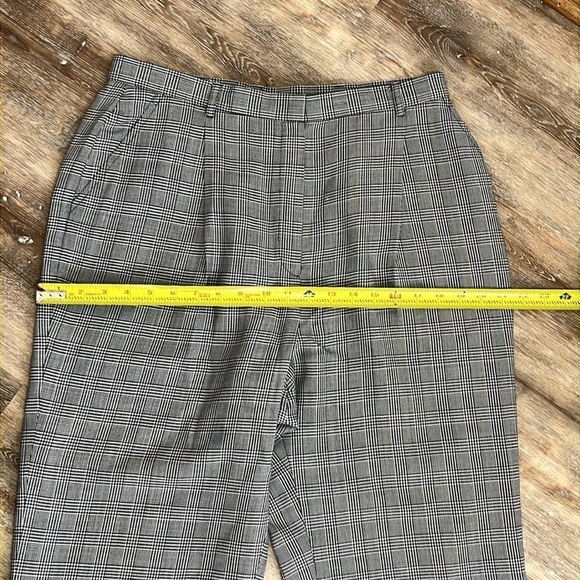 Lauren Ralph Lauren Womens Size 14 Pants Plaid Check Pleated Wool Blend Trousers - Picture 7 of 15